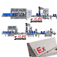 Machine de remplissage automatique antidéflagrante Solidpack EX à 8 têtes pour liquides chimiques, revêtements, solvants et acétone (10L)