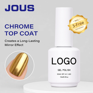 Capa Superior de Gel Transparente de Alto Brillo, Sin Residuos, Antiadherente, de Larga Duración, con Acabado Espejo, Libre de TPO, Base Cromada, para Polvo Cromado, Marca Privada - Product Image 4