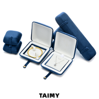 Coffret à bijoux de luxe en velours à couvercle rabattable, personnalisable avec logo, pour bagues, boucles d'oreilles, colliers, bracelets, boîte de rangement et d'emballage cadeau pour demande en mariage