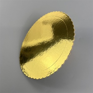 Plateau à gâteau ondulé en forme de chiffres SunShine Gold, support à gâteau en papier durable, plateau d'emballage avec outils à gâteau emballés dans un sac - Product Image 6