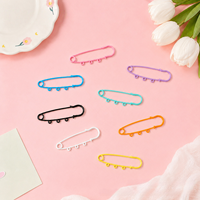 Broche Épingle de Sûreté Métallique Colorée, Connecteur Breloque DIY, Porte-clés, Accessoires de Décoration pour Vêtements et Sacs, Vente en Gros