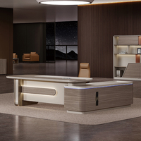 Bureau de direction moderne en forme de L pour PDG Mobilier de bureau Mobilier de bureau Mobilier commercial Meilleure vente sur le marché