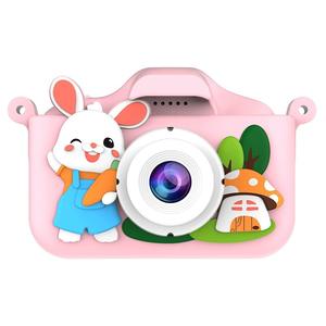 X39S petit tigre lapin double objectif numérique enfants caméra 2 pouces écran enfants caméra 1080P HD enfants Selfie Photo caméra jouet cadeau - Product Image 2