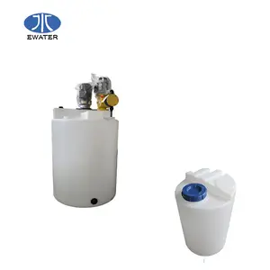 Hot Sale PE Plastic Chemical Dosing Tank With Mixer And Agitator Motor