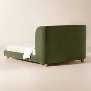 Modern Bedroom Furniture King <b>Queen</b> <b>Size</b> <b>Bed</b> Fabric Upholstered Soft <b>Bed</b> <b>Frame</b> - Product Image 3