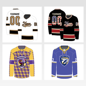 Hoge Kwaliteit Custom V-Hals Ijshockey Uniformen College Jersey Top Shirts Sportkleding Sets - Product Image 3