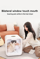 Séchoir pour animaux de compagnie en plastique transparent anti-UV, modèle carré de 62 L, très apprécié des propriétaires, pour le toilettage à domicile