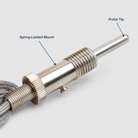 Sonde thermocouple de type K pour machine de moulage par injection, four industriel, sonde à ressort pour la surveillance de la température