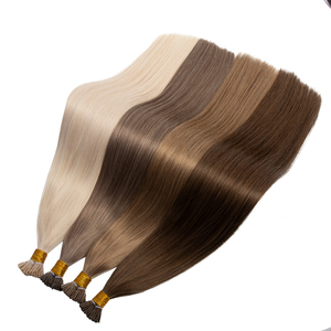 Extensioni <span class=keywords><strong>per</strong></span> <span class=keywords><strong>capelli</strong></span> Remy di lusso con punta a I, a doppia tessitura, con estremità spesse, a punta fredda, in <span class=keywords><strong>capelli</strong></span> umani <span class=keywords><strong>per</strong></span> stilisti professionisti da salone - Product Image 1