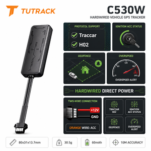 GPS-трекер Traccar H02 с протоколом прямого подключения к проводной системе питания, отслеживанием состояния зажигания (ACC), геозоной и оповещением о превышении скорости для автомобилей, мотоциклов и грузовиков - Product Image 1