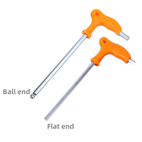 Clé Allen hexagonale à poignée en T CrV avec embouts plats et sphériques 2.5 3 4 5 6 8 10 12 14mm pour vis à tête creuse et outils de tournevis