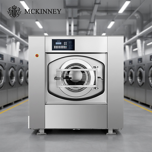 Laveuse-essoreuse automatique à chargement frontal MCKINNEY, équipement de blanchisserie commercial, robuste, 50 kg, en acier inoxydable - Product Image 6