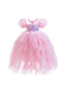 Vestido de Princesa con Lentejuelas para Niñas, Vestido de Tul con Mangas Abullonadas Brillantes para Halloween y Fiestas de Cumpleaños - Product Image 2