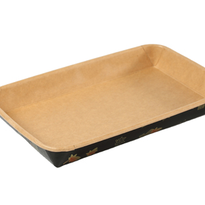 Boîte en papier kraft marron et <span class=keywords><strong>momiji</strong></span> SM7-1107, plateau à sushi à emporter avec couvercle en PET pour aliments – Prix usine de gros - Product Image 1