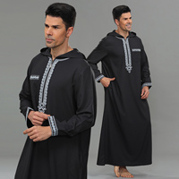 Jubbah de qualité supérieure, vente directe d'usine, Dubaï, Maroc, Kandura, vêtements musulmans, Djellaba homme avec capuche