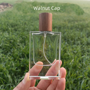 Nhà Máy Bán buôn New rỗng dầu nước hoa <span class=keywords><strong>Atomizer</strong></span> 50ml 100ml rõ ràng vuông chai nước hoa thủy tinh với phun - Product Image 5