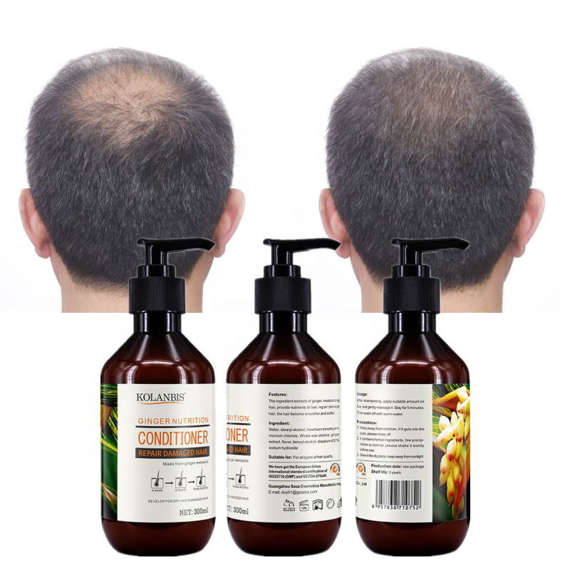 KOLANBIS частная торговая марка, оптовая продажа трав, биотин, имбирь, помогающий волосам быстро расти, кондиционер, крем для Шелковистых Волос
