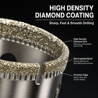 Plusieurs modèles de forets diamantés durables pour la découpe de la porcelaine dure et des carreaux vitrifiés