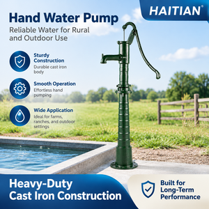 Manual Low Pressure Piston <b>Pump</b> with Stand Cast Iron Body for Garden Irrigation and Farm Watering - Product Image 4