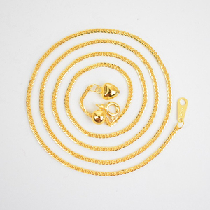 Cadena <span class=keywords><strong>Chopin</strong></span> elástica de plata 925, collar de plata ajustable chapado en oro de 18 quilates, cadena de extensión larga para suéter - Product Image 2