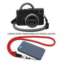 Sangle de caméra à dégagement rapide, cordon multifonctionnel pour le cou, pour appareils photo sans miroir Instax DSLR, smartphone, double usage téléphone et appareil photo