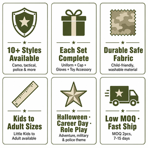 Costume de forces spéciales pour enfants, tenue camouflage d'Halloween, gilet tactique, casque, garçons de 3 à 12 ans, jeu de rôle - Product Image 2
