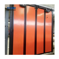 Sistema de Puerta Plegable Industrial Automática de Acero con Panel Sándwich para Almacén, Aislante con Ventanas