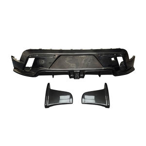 Diffuseur de pare-chocs arrière en fibre de carbone véritable 9J1 pour <span class=keywords><strong>Porsche</strong></span> Taycan / Turbo S 2019-2024 - Product Image 2