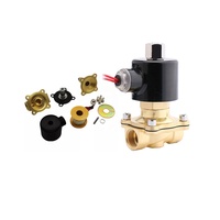 Électrovanne hydraulique en laiton pour eau, livraison gratuite, 1/2 pouces, cc 12v 24v 110v 220v, vapeur à air comprimé, bobine de cuivre, électrovanne en laiton