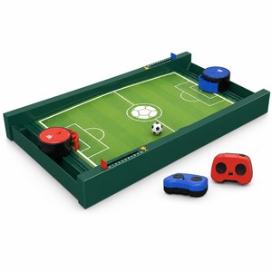 <span class=keywords><strong>Jeu</strong></span> de Table de Football RC STEM DIY pour 2 Joueurs, Contrôle à Distance 2.4G, Tableau de Football, Jouet Scientifique Éducatif à Assembler pour Enfants (Thème Dinosaure) - Product Image 1