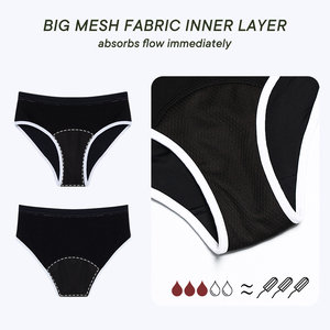 Lynmiss sản xuất Bikini thời kỳ áo tắm phụ nữ 4 lớp kinh nguyệt Bộ đồ bơi - Product Image 4