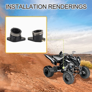 GOOFIT 2 pz/set carburatore collettore di aspirazione del cofano giunto di avvio L/<span class=keywords><strong>R</strong></span> sostituzione per <span class=keywords><strong>YAMAHA</strong></span> YFM660 YFM660R YFM660RLE - Product Image 6