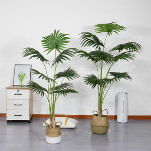 Bonsaï de palmier <span class=keywords><strong>Areca</strong></span> de Californie, plante verte artificielle en plastique, ornement en forme d'éventail sur pied, salon, remise de diplôme, Halloween - Product Image 2