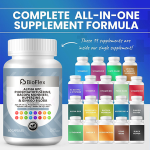 OEM Alpha GPC Fosfatidilserina Ultra Nootropics <span class=keywords><strong>Brain</strong></span> Booster Cápsula Suplemento para la memoria y el enfoque con vitamina B6 y B12 - Product Image 2