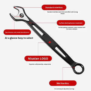 Zwart Oxide Chroom Vanadium Stalen Combinatie Sleutel Set Dubbelzijdig Lange Handgreep 6-24Mm Metrische Aanpasbare Oem Voor Thuisgebruik - Product Image 6