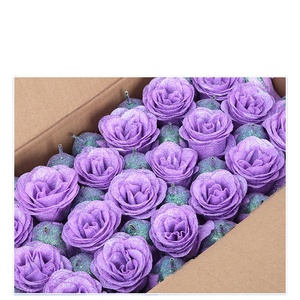 <span class=keywords><strong>Roses</strong></span> en cristal pour le commerce extérieur en gros, têtes de <span class=keywords><strong>roses</strong></span> en cristal bleu Enchantress avec poudre dorée pour les réceptions et événements festifs - Product Image 3