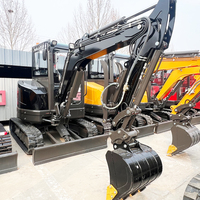 Nouvelle conception de mini-excavatrices Kubota avec moteur EPA, excavatrice à chenilles, excavatrice compacte