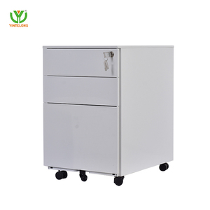 Yinlong thép di động bệ <span class=keywords><strong>3</strong></span> ngăn kéo di động Tủ hồ sơ lăn bệ di động văn phòng lưu trữ kim loại tủ với <span class=keywords><strong>3</strong></span> ngăn kéo - Product Image 2