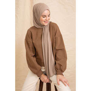 Cotton <b>Square</b> <b>Scarf</b> & <b>Handkerchief</b> Mink Product Category - Product Image 4