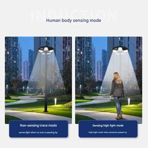 Réverbère solaire intégré LED lumière de jardin de jardin détection humaine ultra mince UFO <span class=keywords><strong>soucoupe</strong></span> volante lumière de jardin solaire - Product Image 2