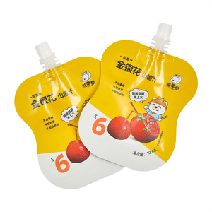 Pochette à bec verseur en PE de qualité alimentaire avec impression personnalisée pour jus, boissons, <span class=keywords><strong>yaourt</strong></span>, milkshake, bière, fruits et légumes biologiques pour purée - Product Image 2