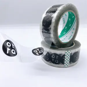 Tùy Chỉnh Rõ Ràng Tape Nhãn Với Logo In Bao Bì Băng Cuộn Tape Sticker