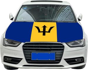 Accessoire de véhicule d'impression numérique de couverture de capot de <span class=keywords><strong>voiture</strong></span> de drapeau des Caraïbes personnalisé de qualité supérieure pour le carnaval et les défilés nationaux - Product Image 3