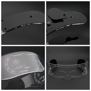 Lunettes LED monobloc lumineuses pour fêtes, DJ, concerts et festivals, modèle 2026, vente en gros - Product Image 5