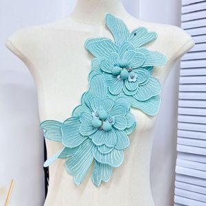 Angesagter Stoffaufkleber mit Blumenstickerei, Korsagen-Anstecknadel, Perlen-Applikation für Brautkleider, DIY-Petticoats, grenzüberschreitendes Zubehör - Product Image 2
