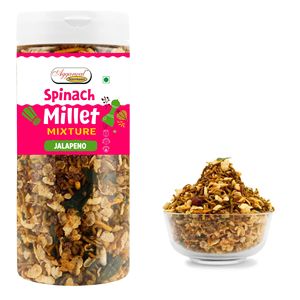 ผักโขมข้าวฟ่าง Jalapeno ผสมขนมอินเดียแบบเส้นใยสูงพร้อมรับประทานอาหารว่างที่มีคุณค่าทางโภชนาการ - Product Image 4