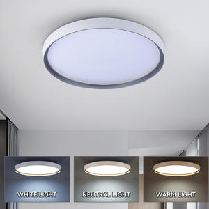 热卖超薄面板灯圆形3CCT 110-240v 44w防潮防尘防蚊酒店或房屋现代吸顶灯 - Product Image 4