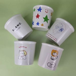 Taza de Cerámica Ecológica con Diseño de Papel, Taza Reutilizable para Capuchino, Logotipo Personalizado para Regalo Promocional, Vajilla Sostenible - Product Image 3
