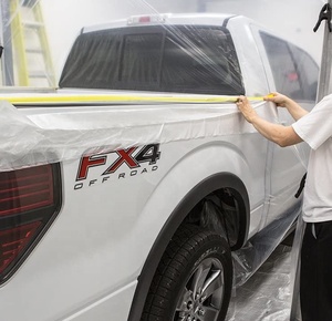Película Protectora de Plástico para Pintores, Preencintada, para Cubrir Autos, con Cinta Adhesiva y Lona Protectora - Product Image 6