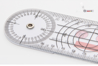 200mm 8 pouces douleur goniomètre spinal goniomètre règle testeur de mouvement échelle d'évaluation de la douleur 360 règle d'angle professionnelle